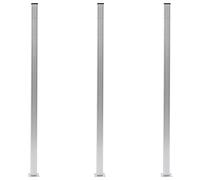 Vidaxl Poteaux De Clôture 3 Pcs Aluminium 185 Cm