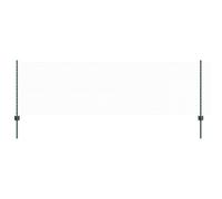 Vidaxl Poteaux De Clôture 5 Pcs U-Channel Vert 80 Cm Acier, Vidaxl Clôture En Hexagone Verte 0.8x10 M Acier