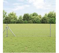 Poteaux de clôture 7 pcs Ø32 mm 80 cm en acier galvanisé 42004218