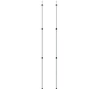 vidaXL Poteaux télescopiques 102-260 cm 2 pcs. aluminium