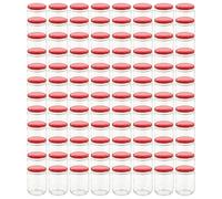 48x Pots à Confiture avec Couvercles Doré Verre 230 ml Bocaux Conserves vidaXL