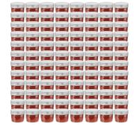 Vidaxl Pots À Confiture Avec Couvercles Argentés 96 Pcs Verre 110 Ml