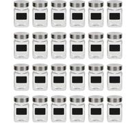 vidaXL Pots de conservation avec autocollant – 24 pcs, 300 ml