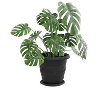 vidaXL Pots de Plantes 24 pcs Noir Ø 26 x 21.5 cm Plastique, Design de Balcon, Forme cylindrique, Style Moderne, matériaux durables, Structure légère pour Les espaces de Vie urbains