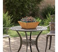vidaXL Cache-pot de jardin Acier corten rouillé 40 x 40 x 15 cm – Lot de 5