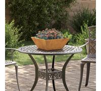 vidaXL Pots en métal Acier corten 40 x 40 x 15 cm