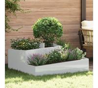 vidaXL Pots et jardinières métal galvanisé Argent 100 x 100 x 50 cm