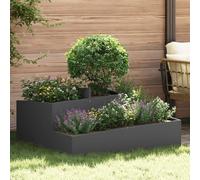 vidaXL Pots & Jardinières Noir Métal Grand Incrustations décoratives