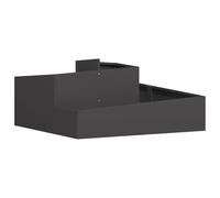 vidaXL Pots & Jardinières Noir Métal Grand Incrustations décoratives