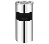 Vidaxl Poubelle Ã Cendrier Murale Acier Inoxydable 26 L