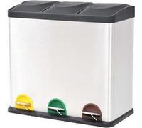 vidaXL Poubelle à ordures Acier inoxydable 54 L