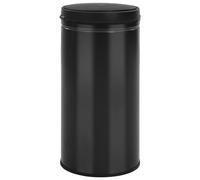 Vidaxl Poubelle à Capteur Automatique 70 L Acier Au Carbone Noir