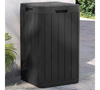 vidaXL Poubelle d'extérieur anthracite 38x38x65 cm PP