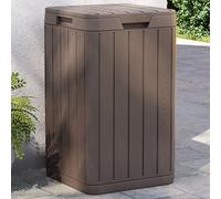 Tuinafvalbak 38x38x65 cm polypropeen bruin364226