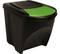 vidaXL Poubelle empilable 3 pcs. Anthracite 75 L