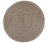 vidaXL Pouf artisanal gris clair 45 x 30 cm Jute