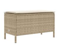 Pouf - poire Vidaxl Pouf de Jardin Beige et crème 80 x 38 x 42 cm Rotin PE