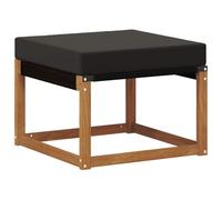 vidaXL Pouf d'Extérieur Bois d'acacia Massif et Tissu en textilène, Mobilier de Balcon, Style Moderne, Design résistant, Bois d'acacia, idéal pour Le Jardin et l'extérieur