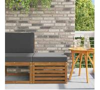 vidaXL Pouf d'Extérieur Bois d'Acacia Massif Naturel 900487