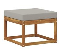 vidaXL Pouf d'Extérieur Bois d'Acacia Massif Naturel, Meubles de Balcon, Bois d'acacia Moderne, Design résistant aux intempéries, Utilisation extérieure Polyvalente, unité de détente Confortable