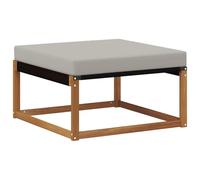 vidaXL Pouf d'Extérieur Bois d'Acacia Massif Naturel, Meubles de Balcon, Style Moderne en extérieur, Ensemble de Salon en Bois d'acacia Durable pour Confort et détente au Jardin