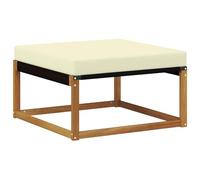 vidaXL Pouf d'Extérieur Bois d'Acacia Massif Naturel, Meubles de Balcon, Style Moderne en extérieur, Ensemble de Salon en Bois d'acacia Durable pour Confort et détente au Jardin