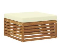 vidaXL Pouf d'Extérieur Bois d'Acacia Massif Naturel, Mobilier de balcon, utilisation moderne de jardin, aménagement extérieur stylé, résistant aux intempéries, surface facile à nettoyer, design adapt