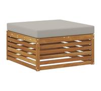 vidaXL Pouf d'Extérieur Bois d'Acacia Massif Naturel, Mobilier de balcon, utilisation moderne de jardin, aménagement extérieur stylé, résistant aux intempéries, surface facile à nettoyer, design adapt