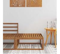 vidaXL Pouf d'Extérieur Bois d'Acacia Massif Naturel 79 x 79 x 37 cm, Balcon, Mobiles de Jardin Modernes, Design extérieur modulable, Sectionnel Durable, Aménagement Flexible