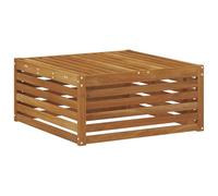 vidaXL Pouf d'Extérieur Naturel 79 x 79 x 37 cm Bois d'Acacia Massif, Mobilier de balcon, utilisation moderne de jardin, aménagement extérieur stylé, résistant aux intempéries, surface facile à nettoy