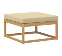 vidaXL Repose-pieds d'extérieur en polyester blanc, meubles modernes pour jardin et balcon, design modulaire extérieur, section durable et flexible.