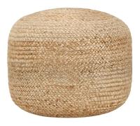 vidaXL Pouf fait à la main 45 x 30 cm Jute