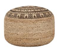 vidaXL Pouf fait à la main Marron 45 x 30 cm Jute