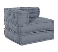 Pouf Modulable Vidaxl Gris 70x70x54 En Tissu