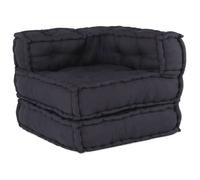 Pouf modulaire anthracite 70x70x54 tissu