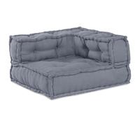 vidaXL Coussin Gris 140 x 70 x 36 cm Polyester