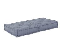 vidaXL Pouf Modulaire Gris 70x70x36 en Tissu