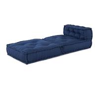 vidaXL Pouf Modulaire Indigo 70x70x54 en Tissu