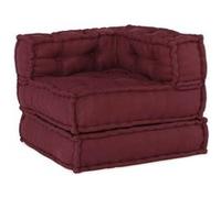 Pouf modulaire marron 70x70x54 tissu, canapé, canapé convertible, canapé tissu, canapé modulable, coussin palette, 4019029