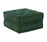 vidaXL Pouf modulaire vert 70x70x36 tissu, canapé, canapé convertible, canapé tissu, canapé modulable, coussin palette, 4019035