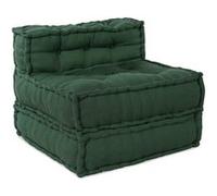 vidaXL Canapé modulaire 70x70x54 Tissu vert convertible