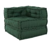 Pouf modulaire vert 70x70x54 tissu