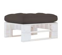 Vidaxl Pouf Palette De Jardin Bois De Pin Imprégné De Blanc