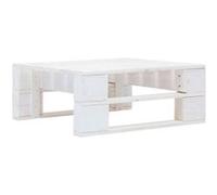 Vidaxl Pouf Palette De Jardin Bois De Pin Imprégné De Blanc