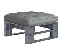 Vidaxl Pouf Palette De Jardin Bois De Pin Imprégné De Gris
