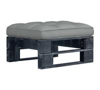 Vidaxl Pouf Palette De Jardin Bois De Pin Imprégné De Noir Noir