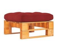 Pouf palette de jardin marron miel bois de pin imprégné