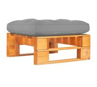 vidaXL Pouf palette de jardin, Bois de pin imprégné de marron miel