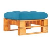 vidaXL Pouf Palette de Jardin Repose-Pied Palette de Patio Table Basse d'Extérieur Terrasse Intérieur Salon Bois de Pin Imprégné de Marron Miel