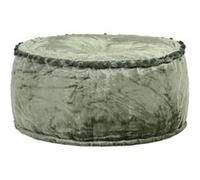 vidaXL Pouf rond Velours 40x20 cm Vert